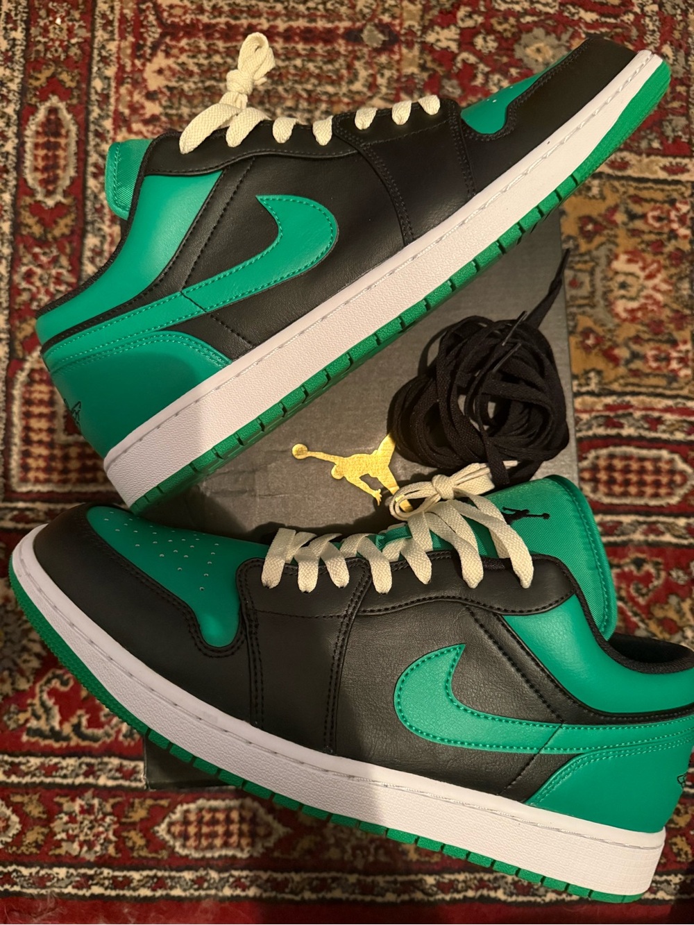 Jordan 1 Low Lucky Green - Sneakers